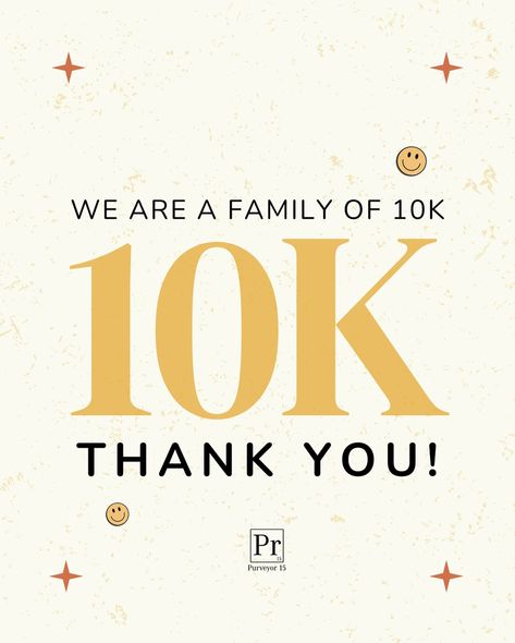 🎉 We Did It! 10K Strong 🎉 We are beyond thrilled to announce that we’ve hit an incredible milestone – 10,000 followers! It’s more than just a number to us; it’s a reminder of the amazing community we’ve built together 🙌 To each and every one of you, whether you’ve been with us from day one or just joined the family, THANK YOU! Your support, your likes, comments, + shares have helped shape Purveyor 15 into what it is today. We couldn’t have reached this milestone without the incredible love ... 10 000 Followers, 10k Followers, We Did It, Milestones, The Family, The Amazing, Thank You, The Incredibles, Collage