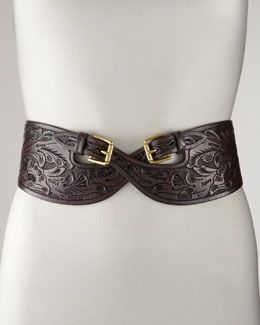 Ralph Lauren Carved Double-Buckle Belt Wedding Ghagra, Double Buckle Belt, Leather Carving, Leather Art, Hand Tooled Leather, Leather Projects, Tooled Leather, The Hand, Fantasy Clothing