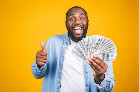 Person Holding Money, Man Holding Money, Excited Person, Nice Backgrounds, Neon Portrait, Unclaimed Money, Body Facts, Holding Money, Human Body Facts