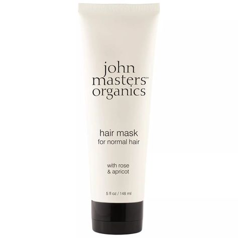 John Masters Organics Hair Mask 148ml Silky Hair Mask, Organic Hair Mask, John Masters Organics, Avocado Butter, Apricot Kernels, Aloe Vera Leaf, Organic Hair, Normal Hair, Apricot Kernel Oil