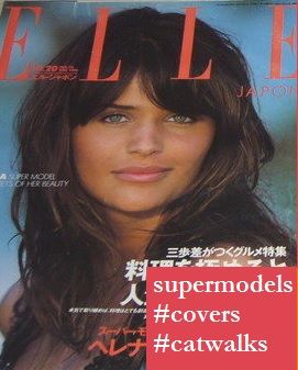 Helena Christensen Elle magazine cover / Japon 1992 / Her one of the MOST BEAUTIFUL COVERS EVER Rockabilly Makeup 50s, 50s Hair Tutorials, Helena Christensen 90s, Kibbe Essence, Helena Christiansen, Rockabilly Makeup, Japan October, Pin Up Makeup, Elle Japan