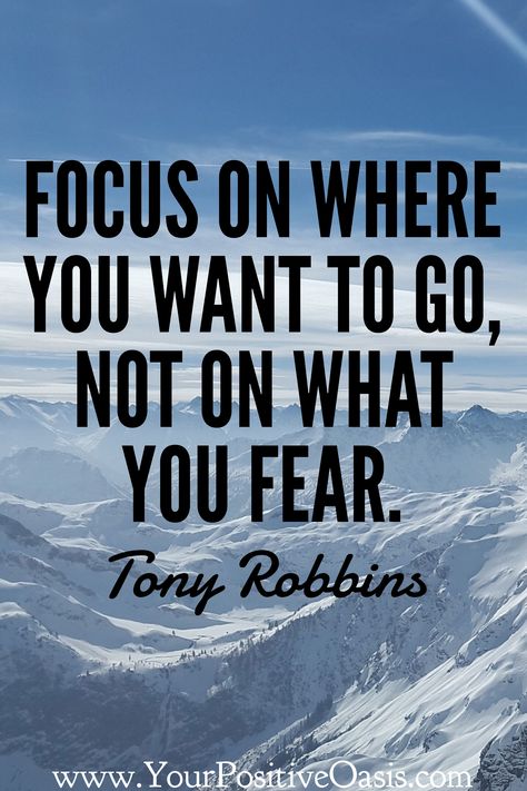 focus on where you want to go, not on what you fear #standout #fearless #confidence #tonyrobbins #quotes Fearless Quotes, Tony Robbins Quotes, Inspiration Images, Visual Statements, Tony Robbins, Uplifting Quotes, Famous Quotes, Moving Forward, Beautiful Quotes