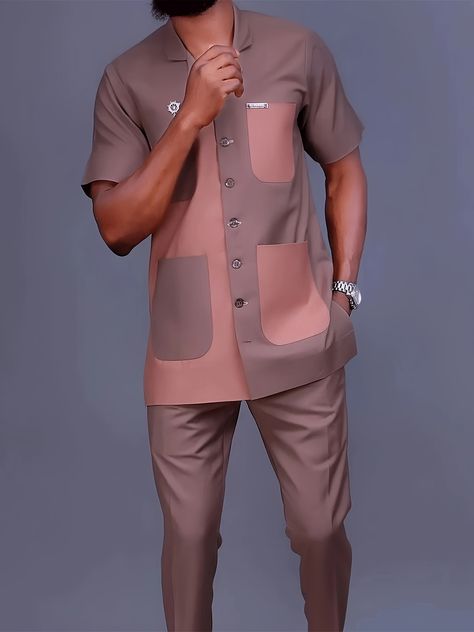 Faster shipping. Better service Senator Wears, Men Kaftan, Traditional Skirts, Luxury Wear, African Men, Pocket Shirt, Outfit Set, Ethnic Fashion, Auburn