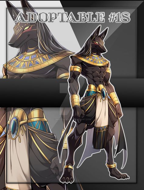 Egypt Anubis, Female Anubis, Anubis Fanart, Human Anubis Art, Anubis Art Illustration, Egypt Character Design, Anubis Character Design, Egyptian Dnd, Anubis Concept Art