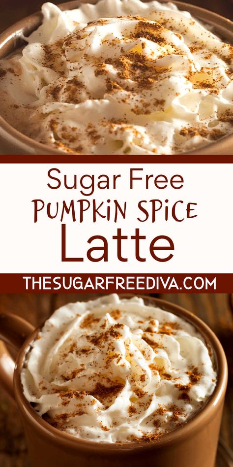 Sugar Free Pumpkin Spice Latte, Sugar Free Syrup Recipe, Pumpkin Spice Creamer Recipe, Pumpkin Latte Recipe, Pumpkin Spice Latte At Home, Pumpkin Pie Latte, Healthy Pumpkin Spice Latte, Iced Pumpkin Spice Latte, Pumpkin Spice Drinks