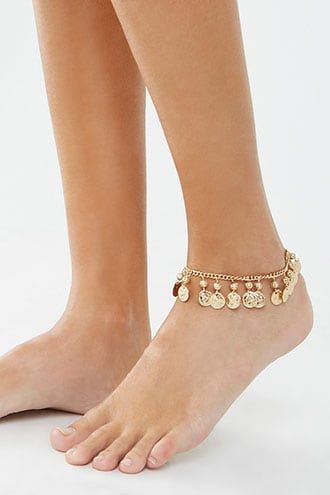 Ancient Coin Charm Anklet Charm Anklet, Ancient Coin, Gold Anklet, Ancient Coins, Chain Anklet, Ancient Cultures, Ankle Bracelets, Pop Fashion, New Age