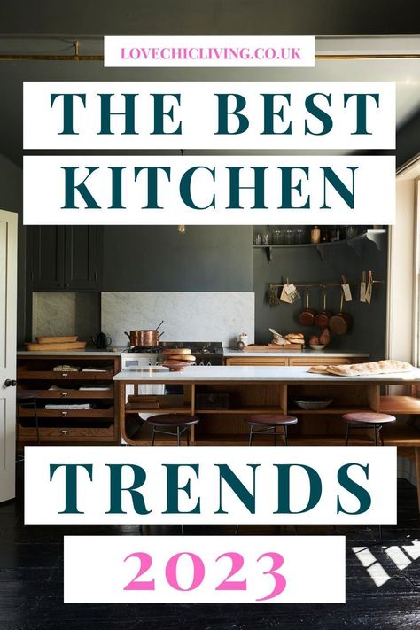 Kitchen Cabinet Colour Trends 2023, Updated Kitchen Ideas, Kitchen Trends 2023, Kitchen Trends To Avoid, Kitchen Countertop Trends, Biggest Kitchen, Modern Kitchen Colours, Kitchen Color Trends, City Kitchen