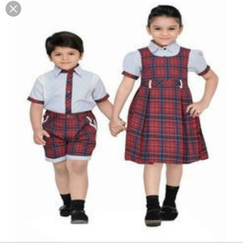 Kids Uniform Fashion, Private School Uniform Outfits, Preschool Uniform, School Outfits Uniform, School Uniform Design, Kindergarten Uniform, School Uniform Ideas, Catholic School Uniforms, Best School Uniform