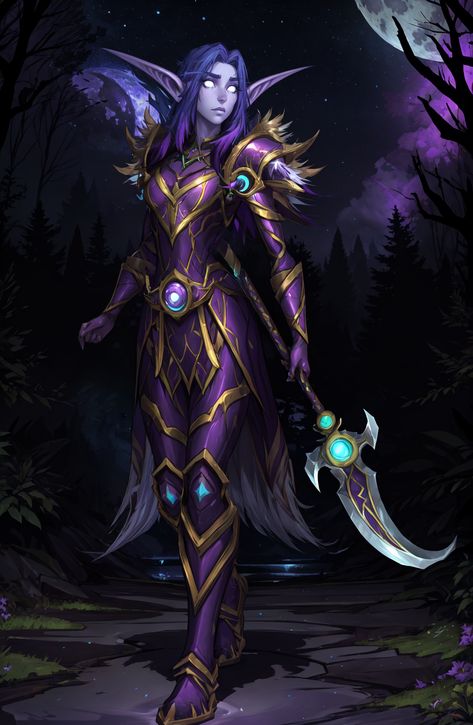 Saatari, custom night elf character #fantasy #warcraft #wow #worldofwarcraft #nightelf #nelf #elf #kaldorei #saatari Night Elf Art, Night Elf Warrior, Night Elf Druid, Wow Elf, Night Elves, Warcraft Game, Elf Warrior, Elf Characters, Elf Druid