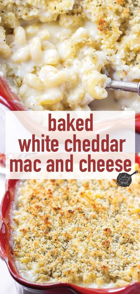 Baked White Mac And Cheese Recipe, Best Mac And Cheese Recipe Easy, Bread Crumb Topping, Herbed Bread, White Cheddar Mac And Cheese, Beer Mac And Cheese, White Mac And Cheese, Best Mac N Cheese Recipe, Baked Mac And Cheese Recipe