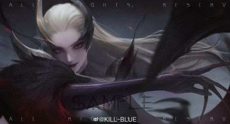 KILL-BLUE'dan League Art, Ahri Wallpaper, Coven, League Of Legends, Dark Fantasy, Female Art, Art Inspo, Art Collection, Fan Art