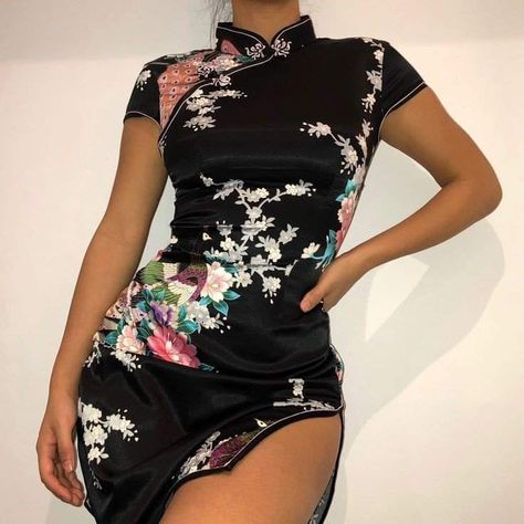 Chinese Style Dress, Cute Comfy Outfits, Dressy Outfits, Everyday Dresses, Cheongsam, Mandarin Collar, Fancy Dresses, Cute Casual Outfits, Style Dress