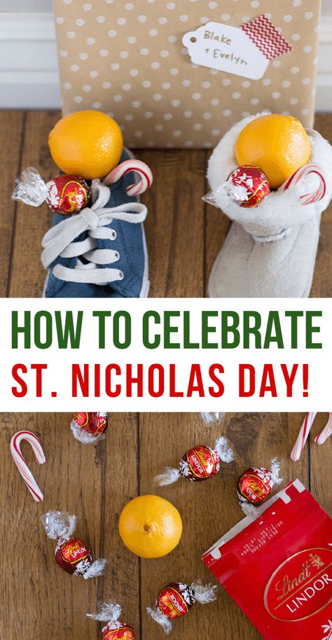 How to Celebrate St. Nicholas Day simply- Family Christmas Tradition- Christmas Service Idea St Nick Gift Ideas, Feast Of Saint Nicholas, Tradition Christmas, Saint Feast Days, Library Crafts, St Nicholas Day, Christmas Pickle, Christmas Service, Christmas Traditions Family