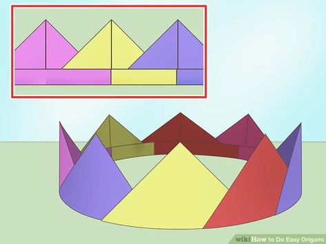 3 Ways to Do Easy Origami - wikiHow Card For New Year, New Year Card Ideas, Nature Crafts For Kids, Origami Crown, New Year Card Making, Origami Fortune Teller, Origami Easy Step By Step, Origami Tutorial Easy, Happy New Year Card