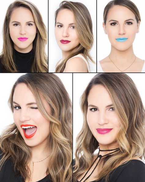 4 Women Wore Insanely Bold Lip Colors for 5 Days and Here's What Happened Bold Lip Makeup Looks, Makeup Looks Casual, Lip Makeup Looks, Bold Lip Makeup, Bold Lip Color, Four Women, Bold Lip, Bold Lips, Lip Color