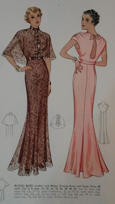 1930s Dresses Formal, 1950 Sewing Patterns, 1930s Evening Dress, 1930s Gown, 30s Dresses, 1930's Dresses, 1930 Fashion, 1930's Fashion, Fashion Decades