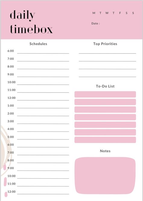 24 Hour Daily Timebox Planner, Timebox Template, Digital Planner, Printable Timebox, Timeboxing,Elon Musk Time Blocking Method, Pink or Blue hobonichiplanner #routineplanner #selfcareplanner #monthlyplannertemplate. Time Blocking Printable, Lesson Planner Template, Planner Monthly Layout, Interactive Calendar, Monthly Planner Template, Planner Writing, Planner Setup, Intuitive Design, Ultimate Planner