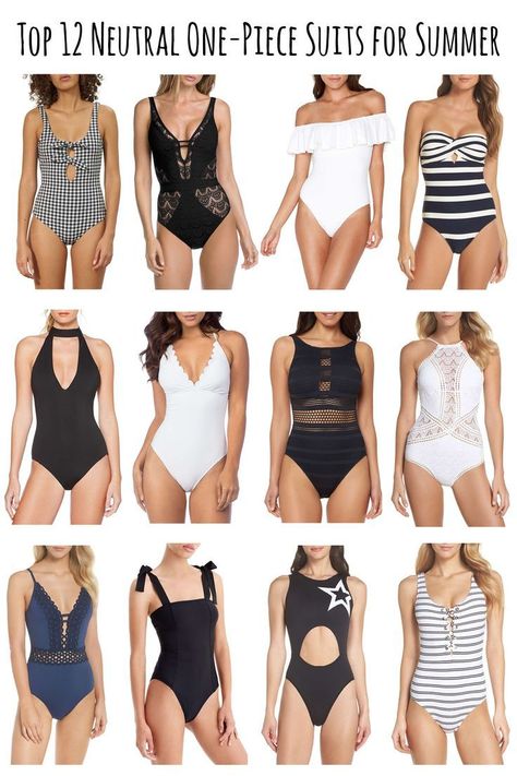 12 Must Have Neutral One Piece Swimsuits for Summer | swimsuit style for summer | summer swimsuits for women | one-piece bathing suits for women || Dressed to Kill #summer #style #fashion #swimsuits #bathingsuits #onepiece Custom Bathing Suits, Austin Style, One Piece Bathing Suits, Swimsuits For Women, Bathing Suit Covers, Summer Swim, One Piece Swimsuits, Summer Inspo, Swim Suits