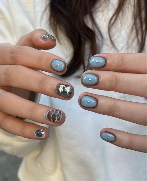 Hello Nails, Hippie Nails, Grunge Nails, Minimal Nails, Casual Nails, Her Nails, Hair Done, Crazy Nails, Pretty Gel Nails