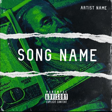 Rap Song Cover Art, Money Album Cover, Rap Album Cover, Mixtape Cover Art, Cover Rap, Album Rap, Money Songs, Cover Art Template, Rap Album Covers