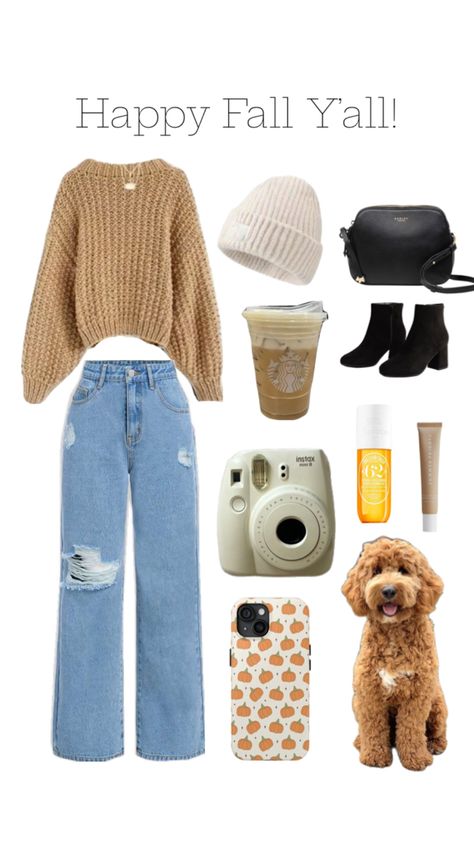 #fall #outfits Cute Zoo Outfits Winter, Zoo Outfit Fall, Zoo Outfit Winter, Winter Picnic Outfit, November Outfits Fall, Fall Outfits Shein, Shein Fall Outfits, Zoo Outfit, Winter Picnic