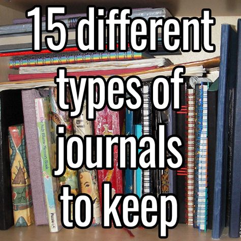 15 different types of journals to keep Types Of Journals To Keep, Journals To Keep, Different Types Of Journals, Blogging Prompts, Comics Sketch, How To Bullet Journal, Types Of Journals, 1st January, Hobby Ideas