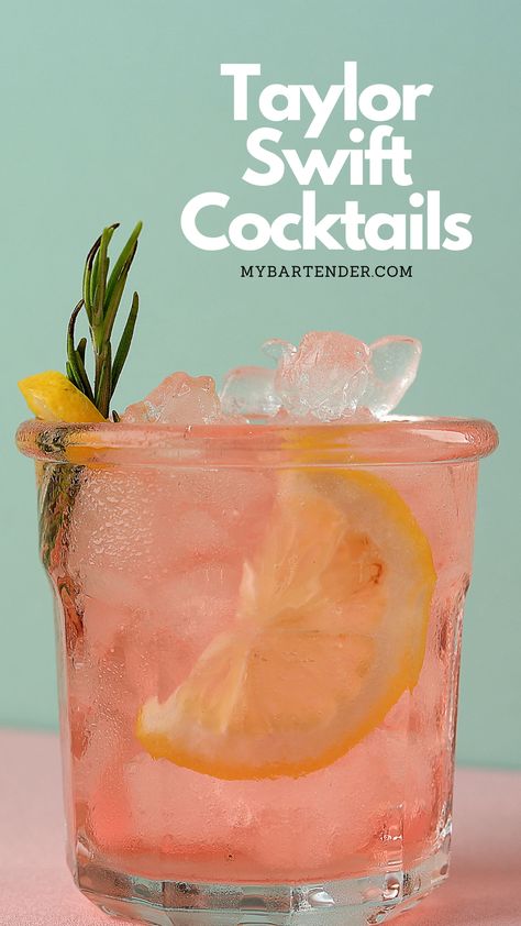 Taylor Swift Cocktails Taylor Swift Cocktails, Barista Basics, Whiskey Cocktails Easy, Cocktails Easy, Taylor Swift Birthday Party Ideas, Taylor Swift Party, Taylor Swift Birthday, Sour Cocktail, Themed Drinks