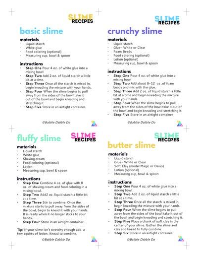 How to Make Your Own Massive DIY Slime Kit - Babble Dabble Do Basic Slime Recipe, Babble Dabble Do, Cool Slime Recipes, Types Of Slime, Slime Birthday, Easy Slime Recipe, Recipe List, Diy Slime Recipe, Slime Crunchy