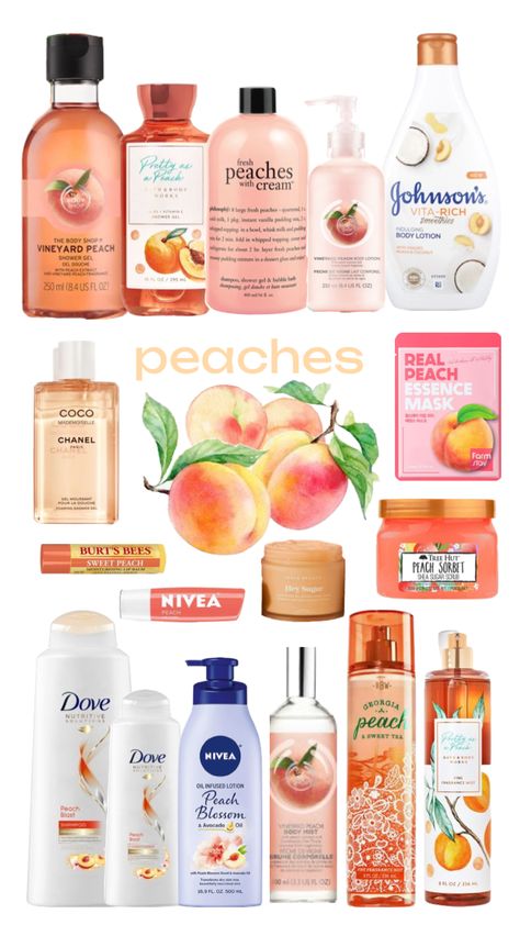 how to smell like peaches 🍑 Fragrances Perfume Woman, Body Hygiene, Bath And Body Works Perfume, Body Smells, Shower Skin Care, Perfect Skin Care Routine, Pretty Skin Care, Perfume Scents, Bath And Body Care