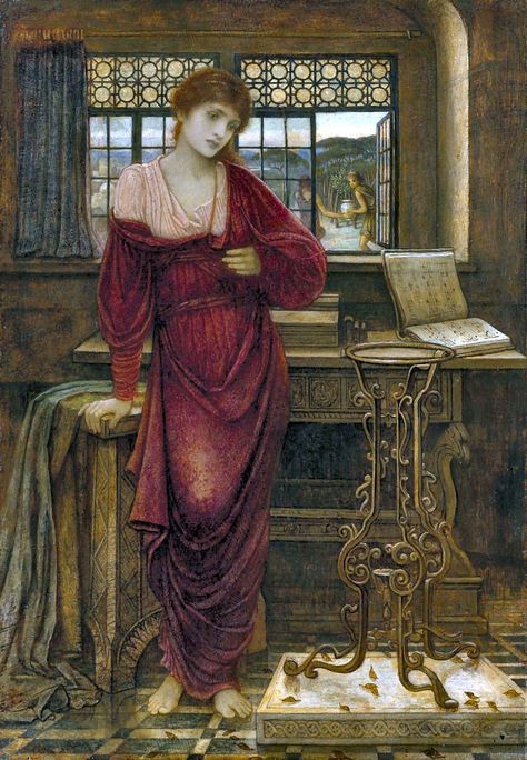 strudwick, john melhuish - Isabella and the Pot of Basil 1 | John Melhuish Strudwick 1849-1935 Engeland Raphaelite Paintings, Edward Robert Hughes, Fabian Perez, Alex Pardee, Pre Raphaelite Paintings, Gabriel Rossetti, Pre Raphaelite Brotherhood, Frank Cho, Pre Raphaelite Art