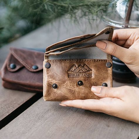 The Carryall A Leather Coin Purse Leather Change Purse, Accordion Wallet, Wallet With Coin Pocket, Red Wallet, Cute Wallets, Handmade Leather Wallet, Best Wallet, Leather Coin Purse, Change Purse