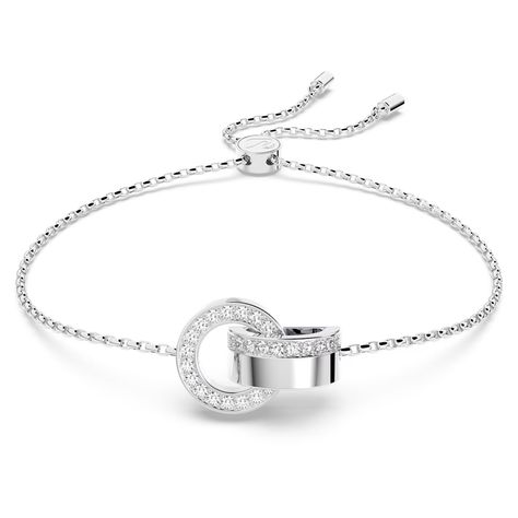 Discover great products at the best prices at Dealmoon. Swarovski Hollow bracelet, Interlocking loop, White, Rhodium plated by SWAROVSKI. Price:$83.00 at Swarovski Timeless Bracelet, It Is Finished, Pink Watch, Circle Bracelet, Swarovski Bracelet, Popular Designs, Swarovski Jewelry, Girly Jewelry, Single Earring