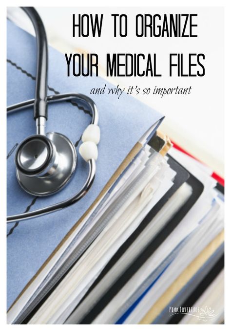 Let's face it, at some point in our lives, we will face a medical crisis, take care of a family member with a major illness, or care for elderly parents.  What do they all have in common?  Lots of paperwork.  Learn how you can organize your medical files and records to give you one less thing to worry about during this time of extensive medical care. Medical File Organization, Organize Medical Records, Organizing Medical Records, Medical Binder Organization, Paper Organizing, Medical Binder, Emergency Binder, Organizing Paperwork, Free Medical