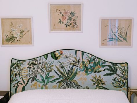 Botanical Headboard | Polly Granville Upholstery, Tapestry, Embroidery, Bedroom, Home Decor, Home Décor