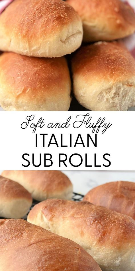 The BEST Italian Sub Rolls {Extra Soft} Sub Roll Recipe, Club Classics, Sub Rolls, Italian Sub, Bread Maker Recipes, Biscuit Rolls, Deli Meats, Bread Roll, Bread Bun