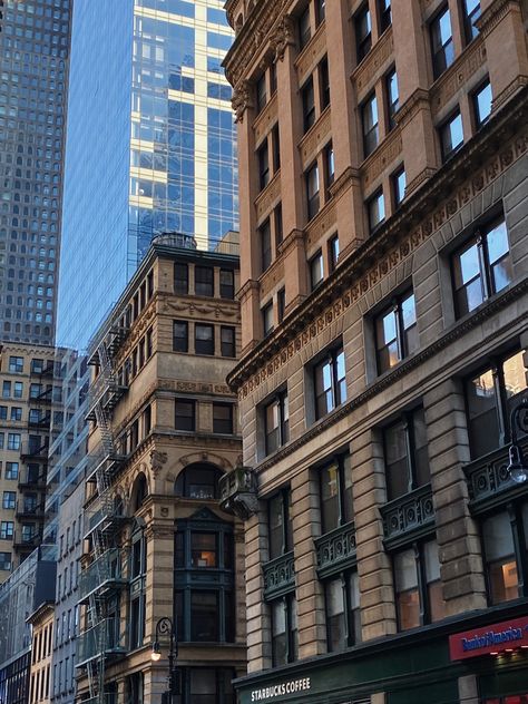 Fidi Nyc, Financial District Nyc, Buildings Aesthetic, Background Reference, New York Buildings, Fulton Street, Building Aesthetic, Twenty Twenty, Post Grad