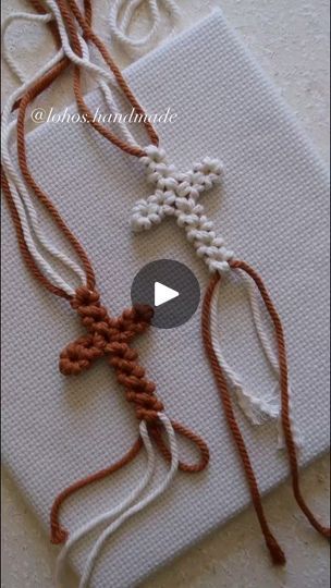 Macrame Cross Tutorial, Forrest Frank, Macrame Cross, Handmade Tutorial, Macrame Knots Pattern, Macrame Tutorials, Cross Crafts, Hat Hanger, Macrame Bag