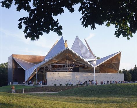 Jeanne Gang, Folding Architecture, Rock Valley, Origami Architecture, Glass Pavilion, Roof Architecture, Traditional Japanese Art, Construction Cost, When It Rains