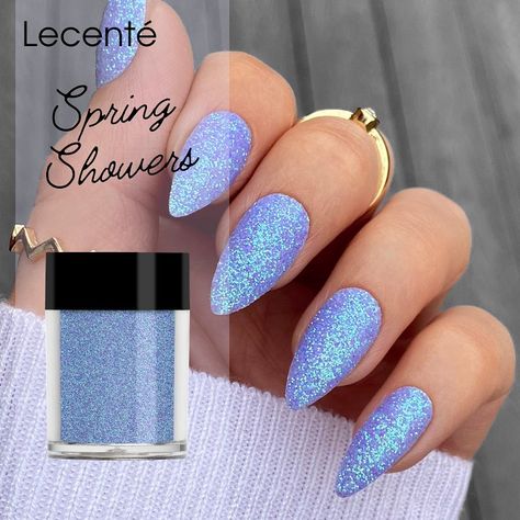 You need the rain for the flowers to grow! 🌦 Introducing our stunning SPRING SHOWERS IRIDESCENT 💖 A dusky blue Iridescent glitter with purple undertones. Periwinkle Nails Designs Sparkle, Periwinkle Nails, Professional Nail Art, Dusky Blue, Spring Shower, Glitter Nail Art, Glitter Nails, Sparkle, Glitter