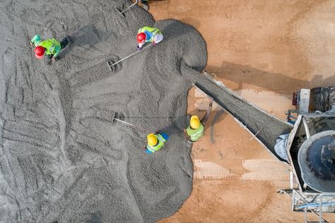 A construction worker pouring a wet conc... | Premium Photo #Freepik #photo #concrete-construction #civil-construction #contractor #concrete-mixer Floor Construction, Wet Concrete, Chicken Barn, Types Of Concrete, Block Of Flats, Concrete Contractor, Construction Firm, Painter And Decorator, Concrete Driveways