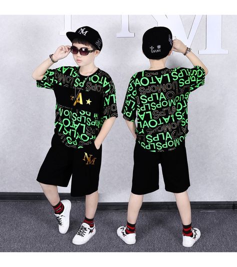 Boys Clothing Styles, Sports Tracksuits, Summer Teen, Baby Boy Outfits Swag, Summer Sets, Hip Hop Clothing, Girl Leggings, Kid Clothing