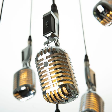 1 2 3 4 5 6 ! Let's go for the Hexa Pendant 6️⃣ Microphone Lamp, Retro Microphone, Producer Studio, Vintage Microphone, Ceiling Canopy, Pendant Lamp, 1 2 3, Belgium, Light Fixtures