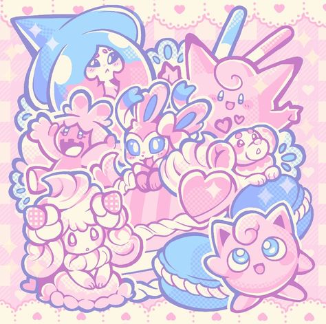 Fairy Type Pokemon, Pokemon Fusion Art, Types Of Fairies, Pokemon Eeveelutions, Fusion Art, Cute Pokemon Pictures, Type Pokemon, Cute Pokemon Wallpaper, All Pokemon