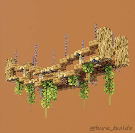 Minecraft Bridge Mountain, Cliffside Minecraft House, Minecraft Willow Tree, Minecraft Cliffside, Minecraft Cliffside House, Minecraft Portal Design, Minecraft Garden, Rumah Minecraft Sederhana, Minecraft Structures