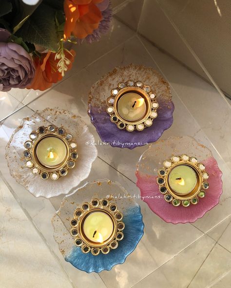 🌟✨ **Light Up Every Celebration with Elegance!** ✨🌟 Add a touch of charm and sophistication to your special moments with our **Handcrafted Resin Tea Light Holders**. Perfectly blending luxury with practicality, these stunning holders feature intricate designs and vibrant hues, complemented by shimmering gold accents that enhance their beauty. Whether you’re planning a wedding, a festive gathering, or a housewarming party, these tea light holders make an **ideal return favor** for your gue... Tea Light Holders, Housewarming Party, Tea Light Holder, Intricate Designs, Special Moments, Resin Art, Gold Accents, Tea Lights, Blending