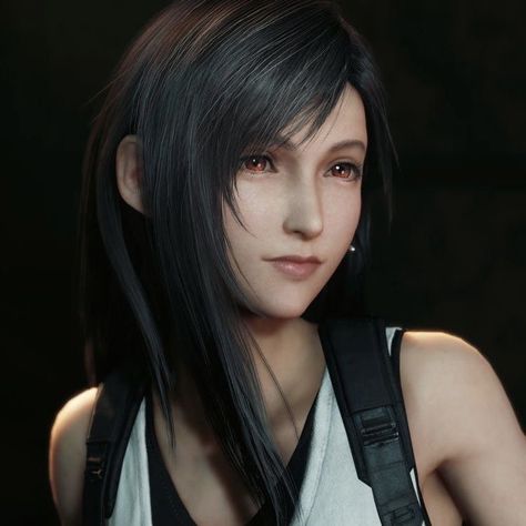 Tifa Lockhart, Final Fantasy, Black Hair, Hair, Black