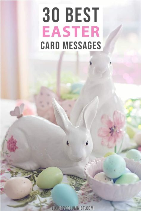 30 Best Easter Card Messages | Top Easter Quotes and Sayings | #easter | #easterquotes | #inspiringquotes | #eastermessages Easter Card Sayings, Funny Easter Wishes, Easter Card Messages, Easter Tops, Egg Card, Easter Greetings Messages, Easter Messages, Happy Easter Wishes, Easter Quotes