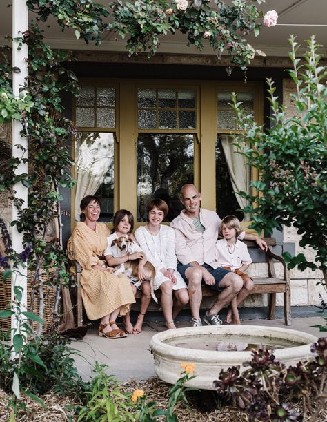 A Stylist’s Charming Country Home 1920s Family, Brick Kitchen Wall, Taking Out A Wall, Australian Country Style, Timber Benchtop, Country Home Exterior, Country House Ideas, Family Cottage, Australian Country