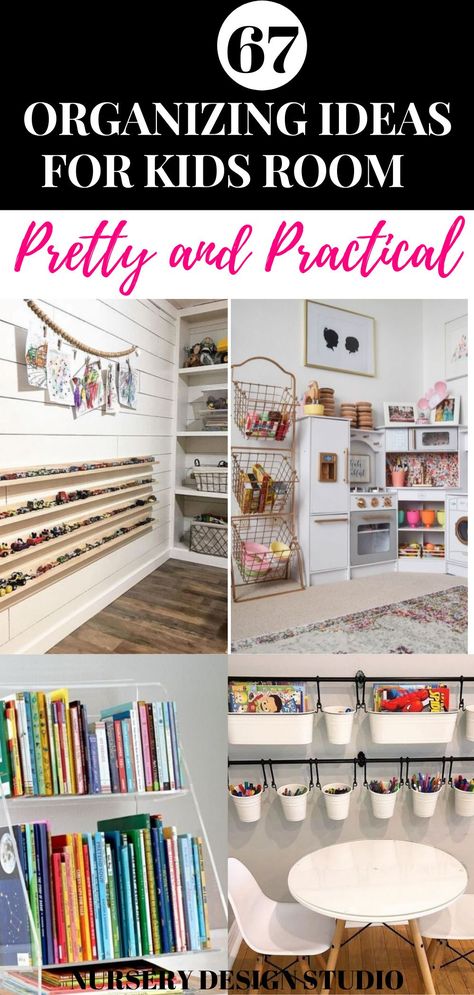 Pick out the best kids room organizing ideas from this list that fits your needs and you should be well on your way to an organized and clean kids room. Kid Room Organization Ideas, Kids Stationary Organization, Organize Kids Room, Room Organizing Ideas, Kids Room Organization Diy, Rooms Organization, Goose Decor, Toy Room Storage, Girls Room Organization