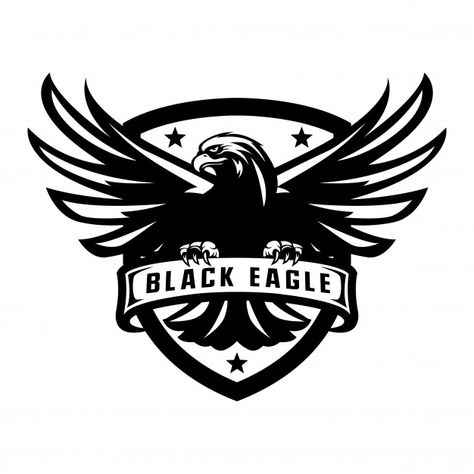 Black eagle mascot logo Premium Vector | Premium Vector #Freepik #vector #logo #template #cartoon #bird Contract Aesthetic, Black Eagle Logo, Eagle Vector Logo, Eagle Logos, Eagle Icon, Typo Logo Design, Mascot Logos, Marriage Contract, Eagle Vector